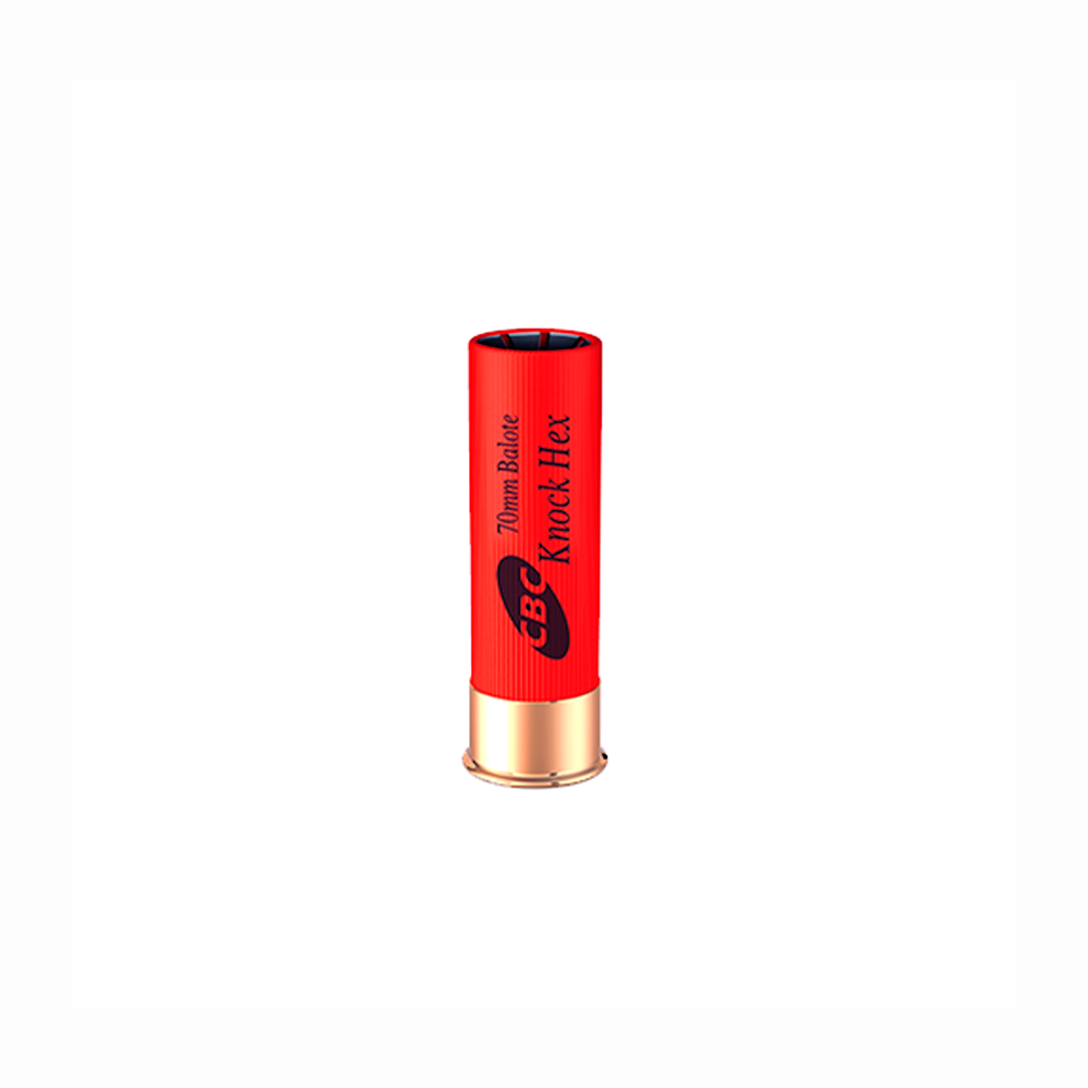 Cartucho CBC .12GA [70mm] Balote Knock Hex Cx.10un