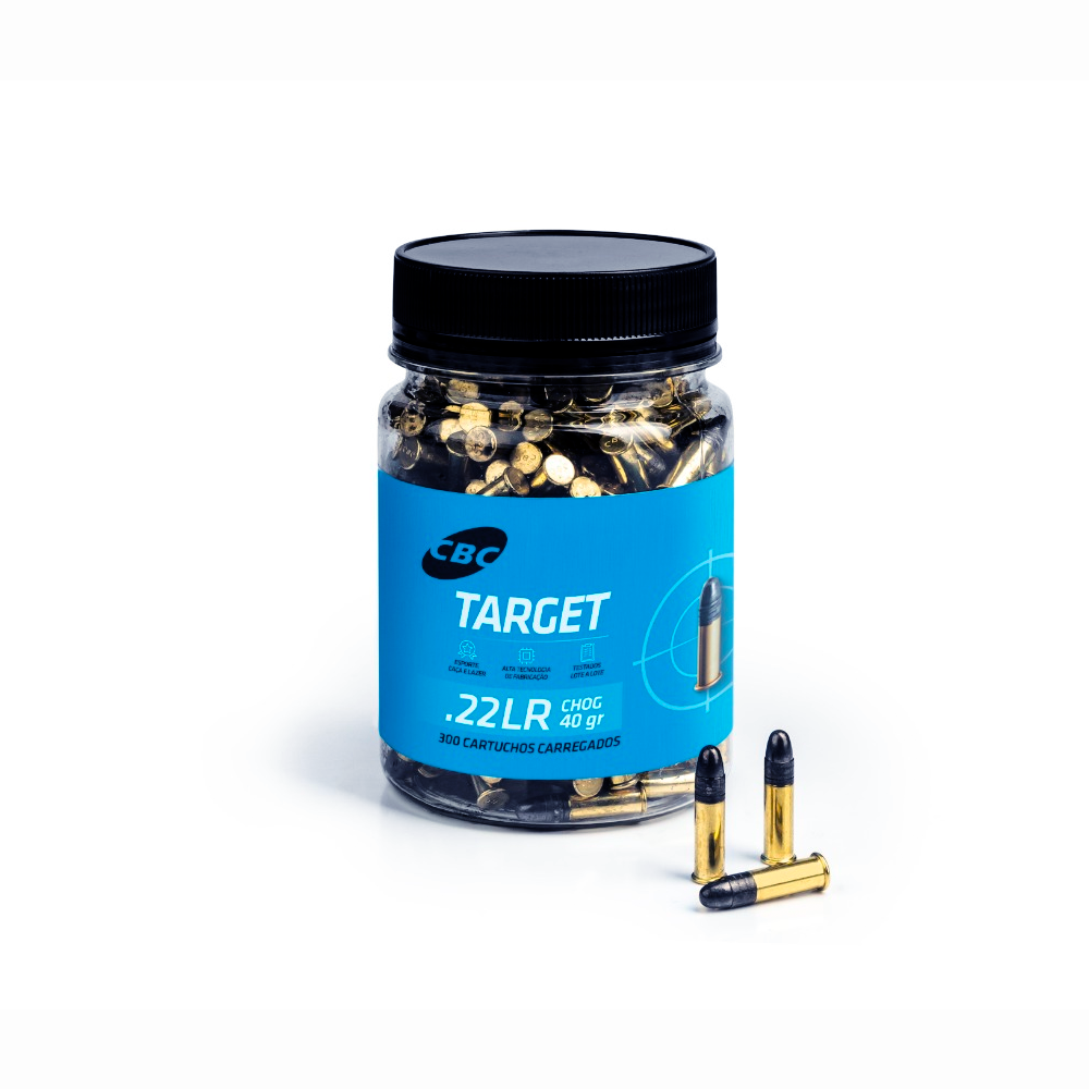 Cartucho CBC .22LR CHOG Target 40gr Lt.300un
