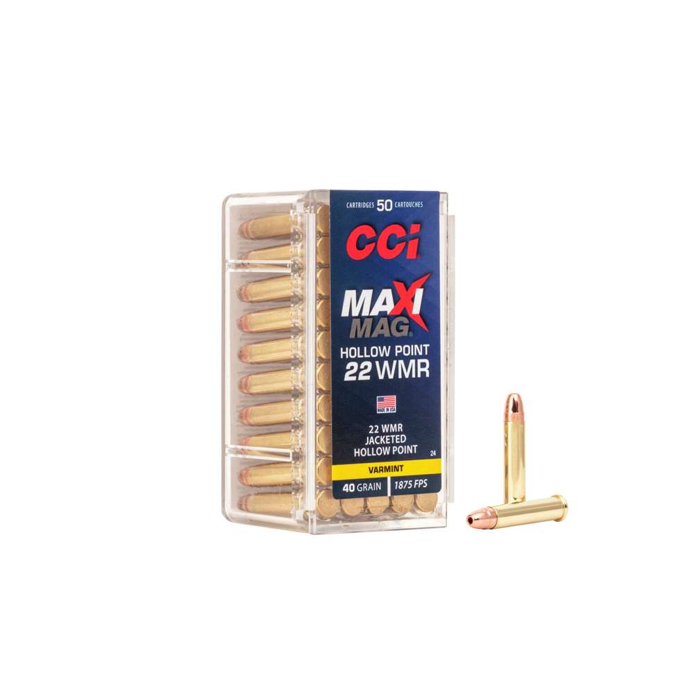 Cartucho CCI .22MAG JSP Gamepoint 40gr Cx.50un