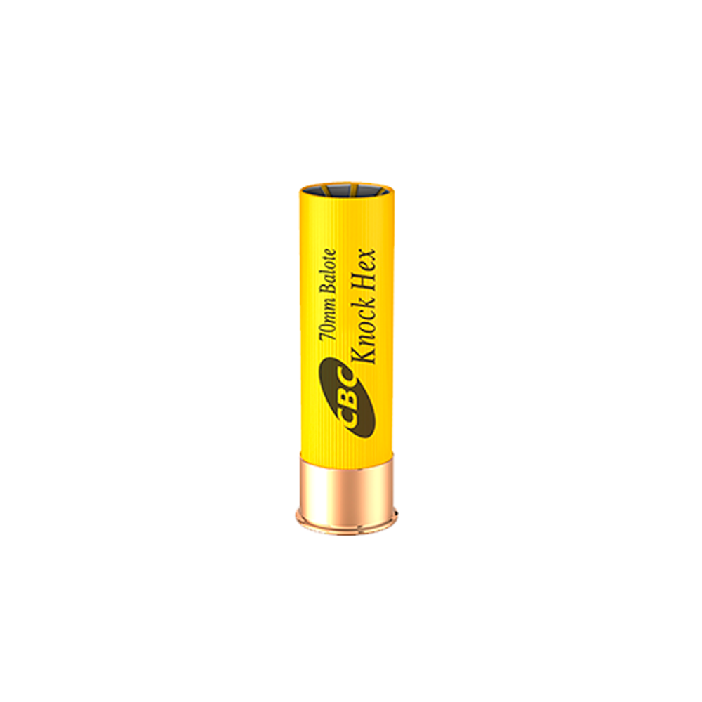 Cartucho CBC .20GA [70mm] Balote Knock Hex Cx.10un
